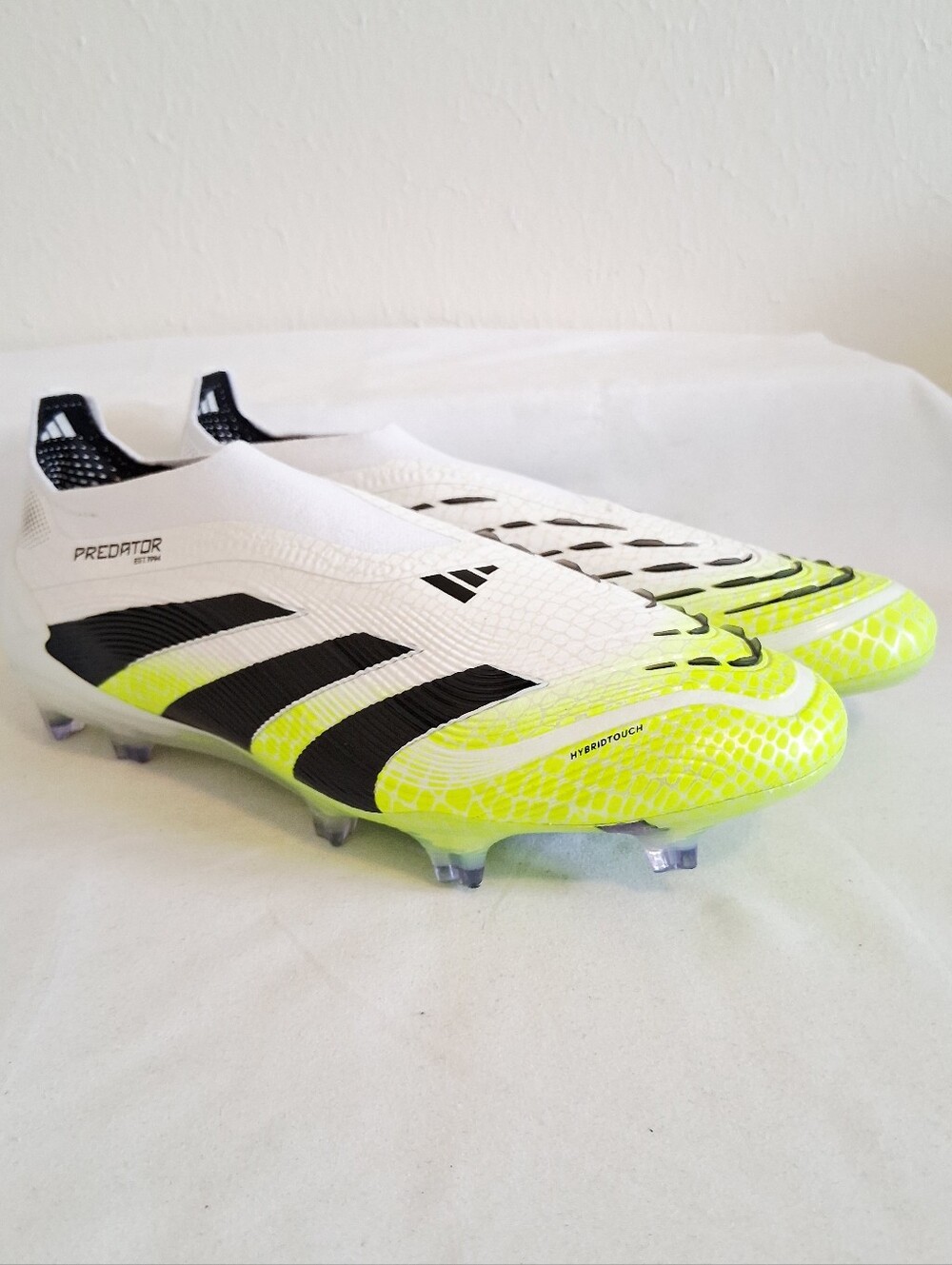 Adidas Predator Elite Laceless FG Volt Green White Soccer Cleats